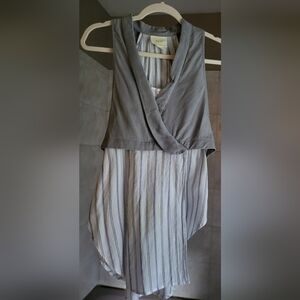 Cute unique faux layered top